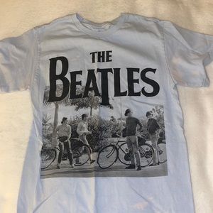 Light blue Beatles shirt